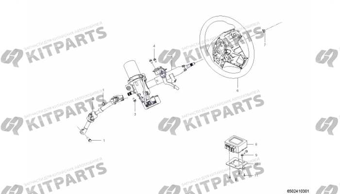 Колонка рулевая (электро) Lifan