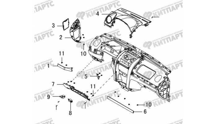 Накладка панели приборов Great Wall Hover H5