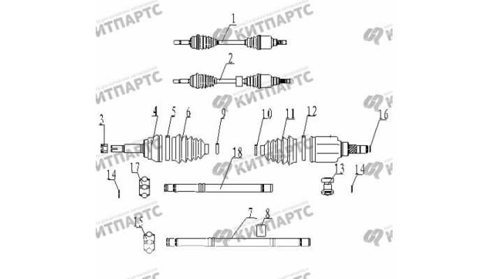 Приводы Geely Vision (FC)